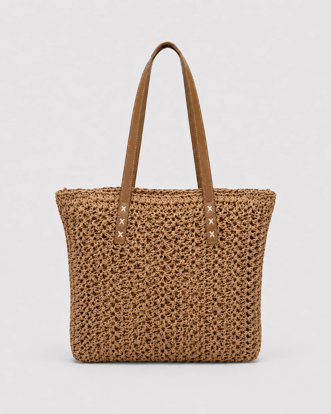 Bolso Tote Texturizado con Asas Contrastantes Ref. 0823 - Marea Bella Swimwear