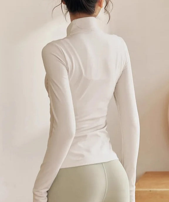 Campera Deportiva Con Cierre Frontal Y Cuello Alto Ref: 1090