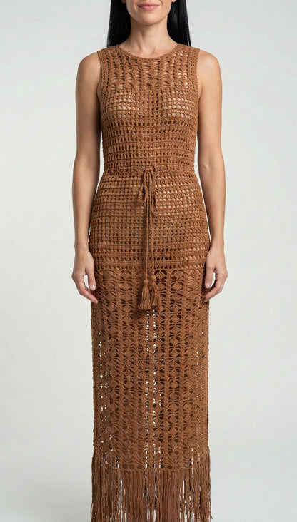 Salida de Playa en Tejido de Punto con Abertura Lateral Ref: 0391