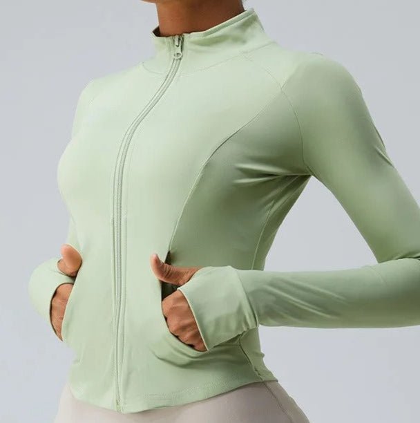Campera Deportiva con Bolsillos y Cierre Frontal Ref. 1083 - Marea Bella Swimwear
