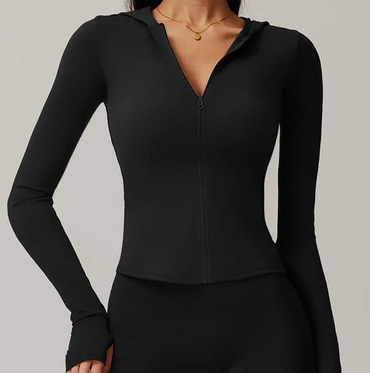 Campera Deportiva con Capucha y Cierre Frontal Ref. 1085 - Marea Bella Swimwear
