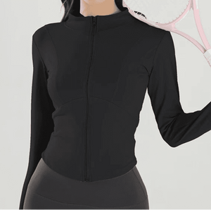 Campera Deportiva con Cierre Frontal y Corte Redondeado Ref. 1084 - Marea Bella Swimwear