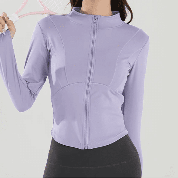Campera Deportiva con Cierre Frontal y Corte Redondeado Ref. 1084 - Marea Bella Swimwear
