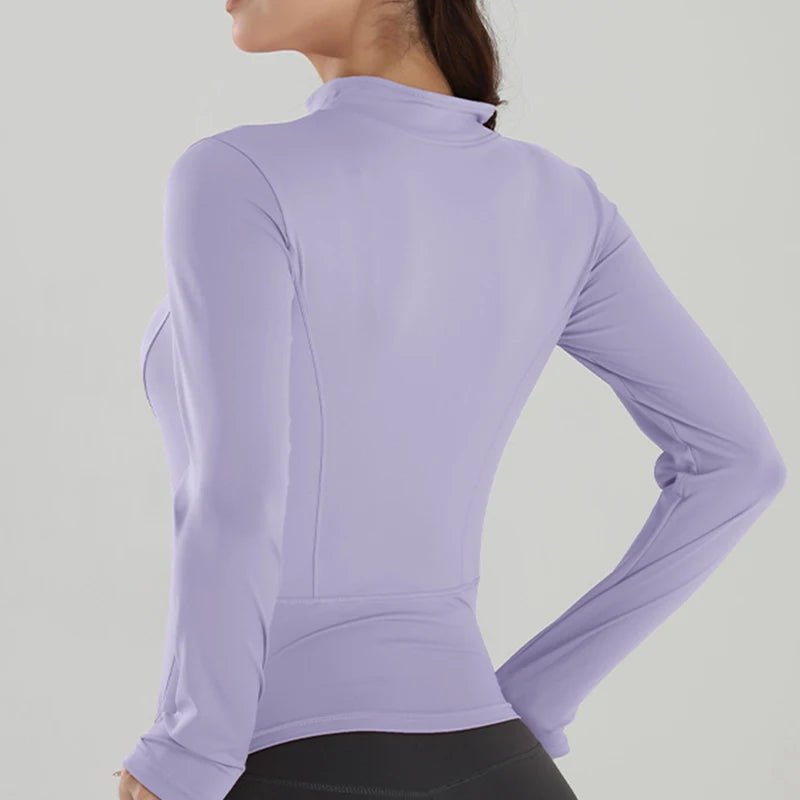 Campera Deportiva con Cierre Frontal y Corte Redondeado Ref. 1084 - Marea Bella Swimwear