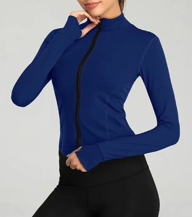Campera Deportiva con Cierre Frontal y Cuello Alto Ref. 1082 - Marea Bella Swimwear