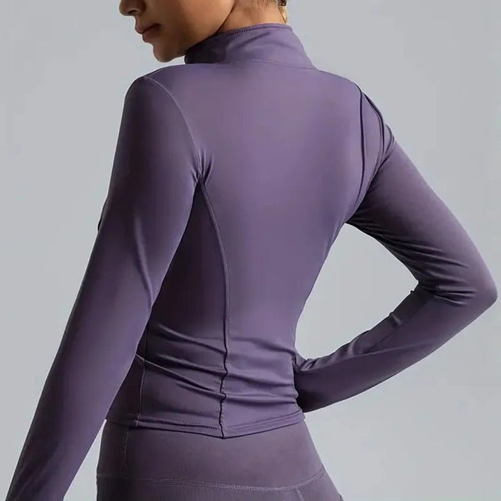 Campera Deportiva con Cierre Frontal y Cuello Alto Ref. 1086 - Marea Bella Swimwear