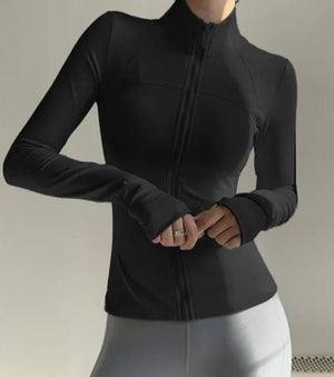 Campera Deportiva con Cierre Frontal y Cuello Alto Ref. 1090 - Marea Bella Swimwear