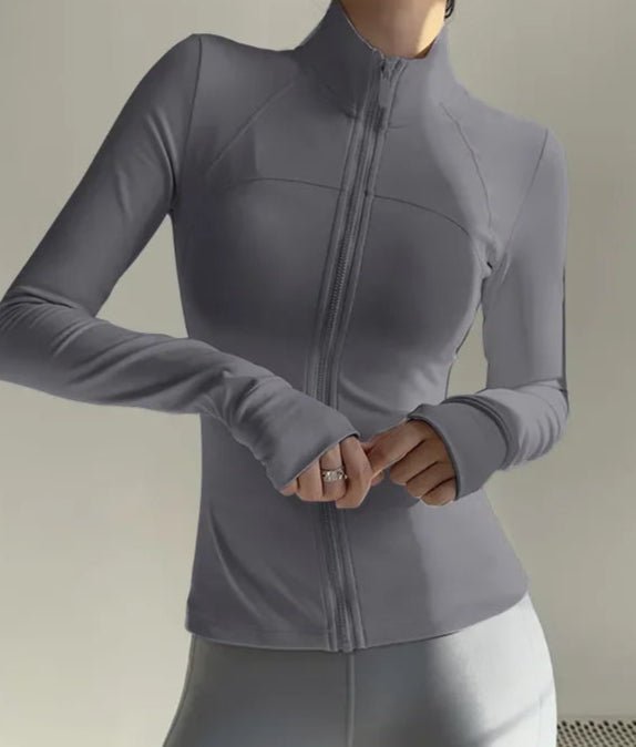 Campera Deportiva con Cierre Frontal y Cuello Alto Ref. 1090 - Marea Bella Swimwear
