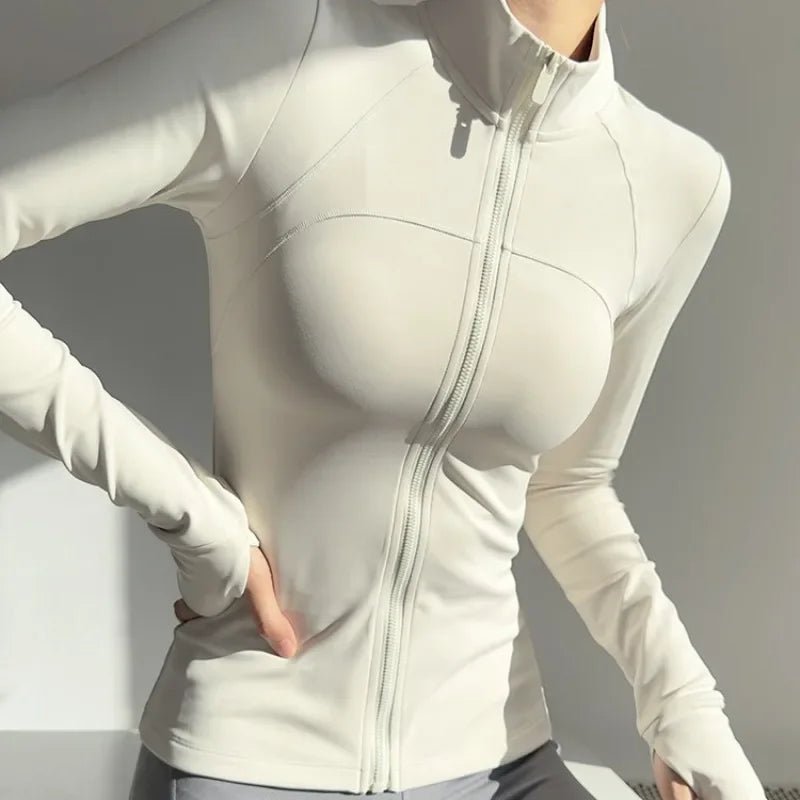 Campera Deportiva con Cierre Frontal y Cuello Alto Ref. 1090 - Marea Bella Swimwear