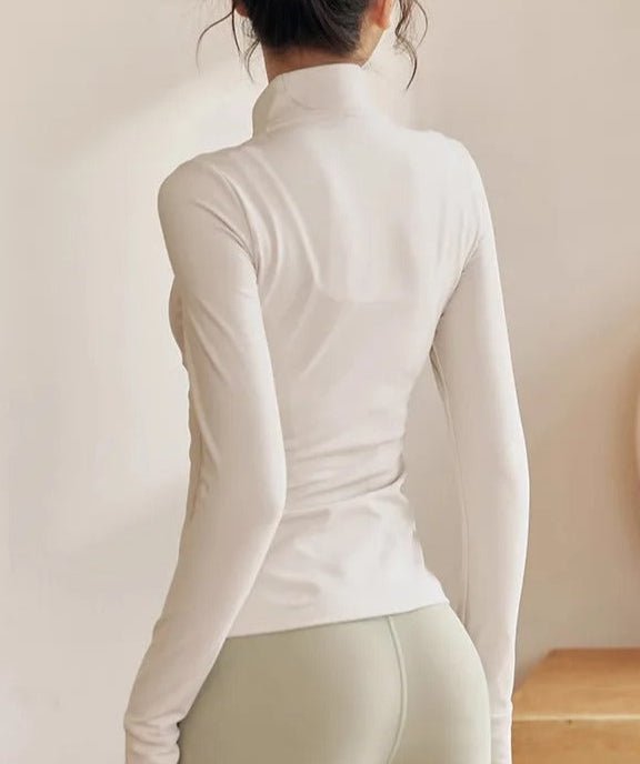 Campera Deportiva con Cierre Frontal y Cuello Alto Ref. 1090 - Marea Bella Swimwear