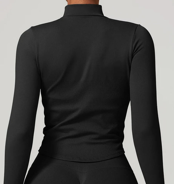 Campera Deportiva Lisa con Cierre Frontal y Cuello Alto Ref. 1088 - Marea Bella Swimwear