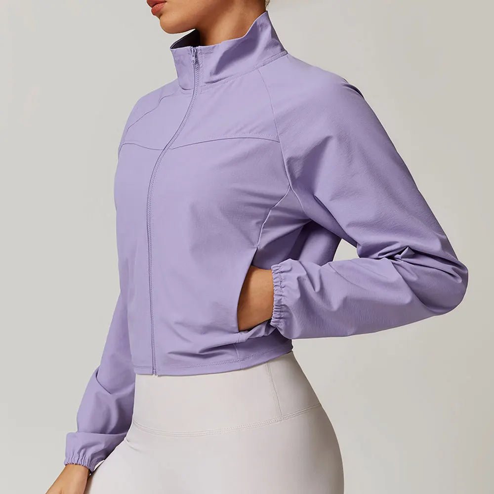 Campera Deportiva Rompevientos con Cierre Frontal y Bolsillos Ref. 1080 - Marea Bella Swimwear