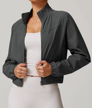 Campera Deportiva Rompevientos con Cierre Frontal y Bolsillos Ref. 1080 - Marea Bella Swimwear