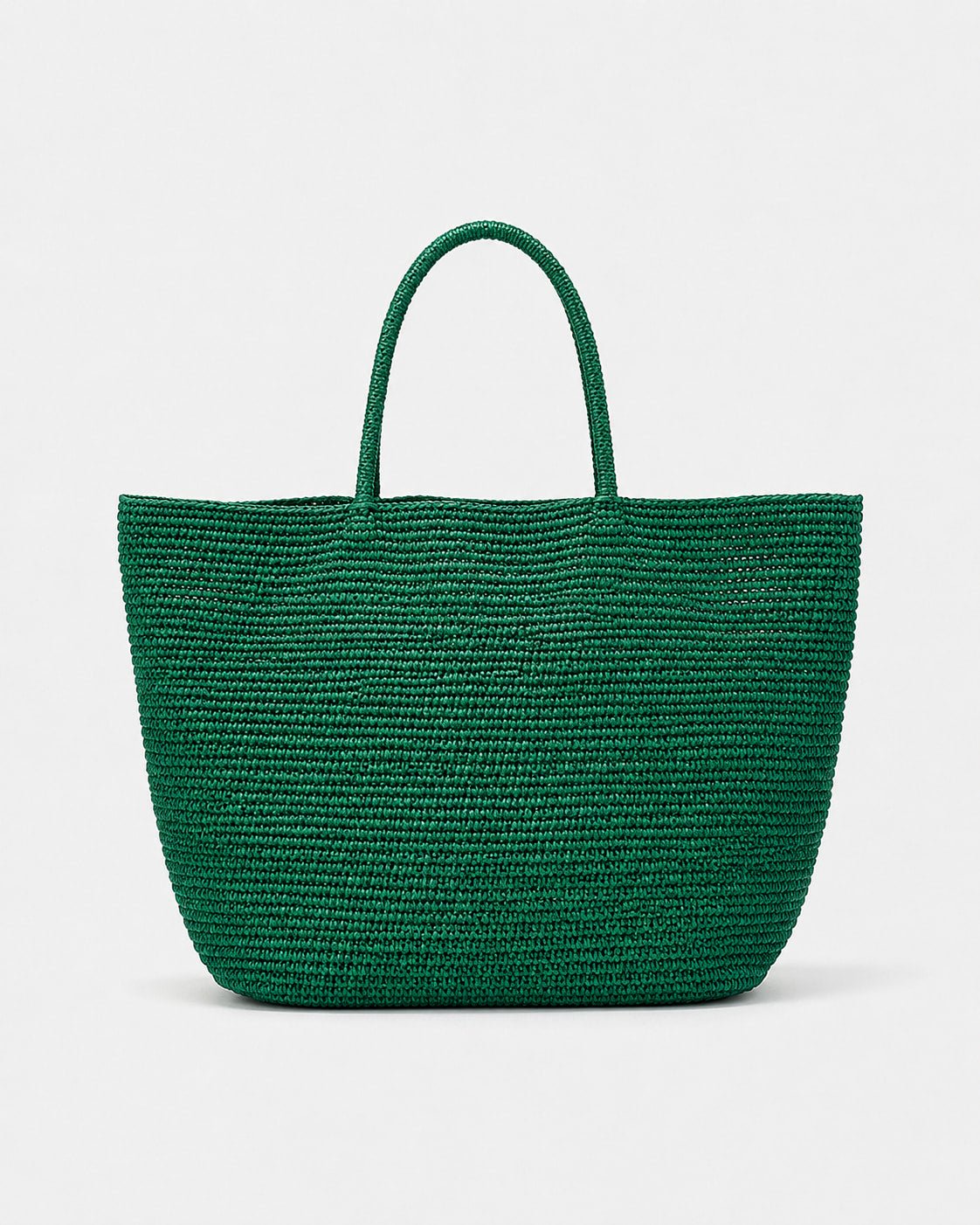 Cartera Canasta Amplia de Tejido de Rafia con Asas Dobles Ref. 0805 - Marea Bella Swimwear
