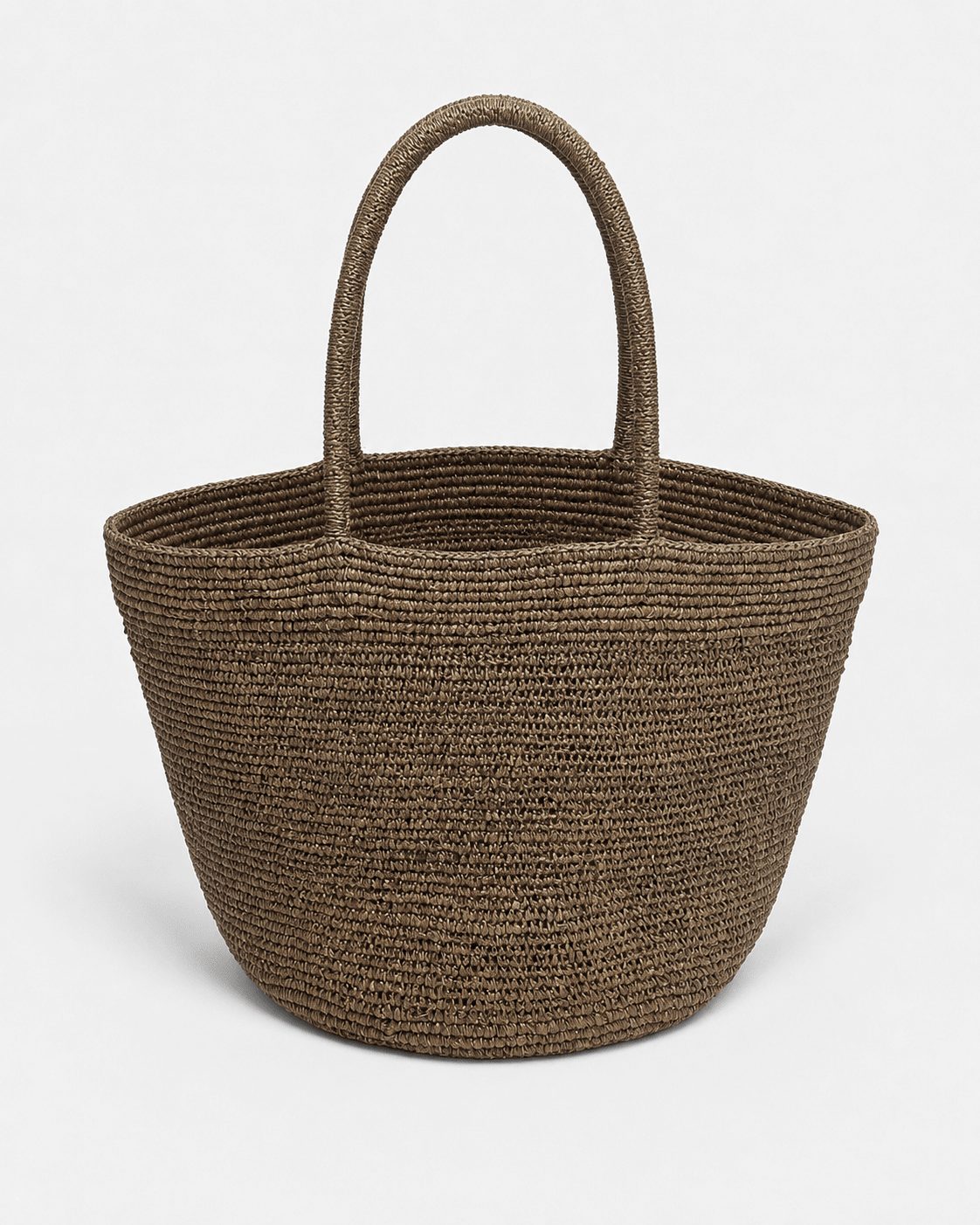 Cartera Canasta Amplia de Tejido de Rafia con Asas Dobles Ref. 0805 - Marea Bella Swimwear