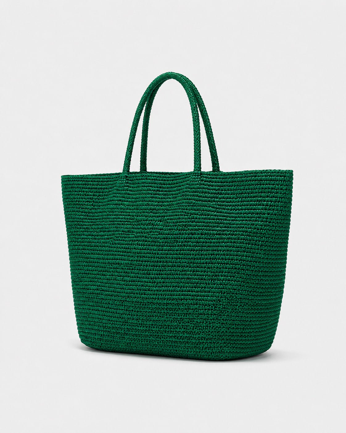 Cartera Canasta Amplia de Tejido de Rafia con Asas Dobles Ref. 0805 - Marea Bella Swimwear