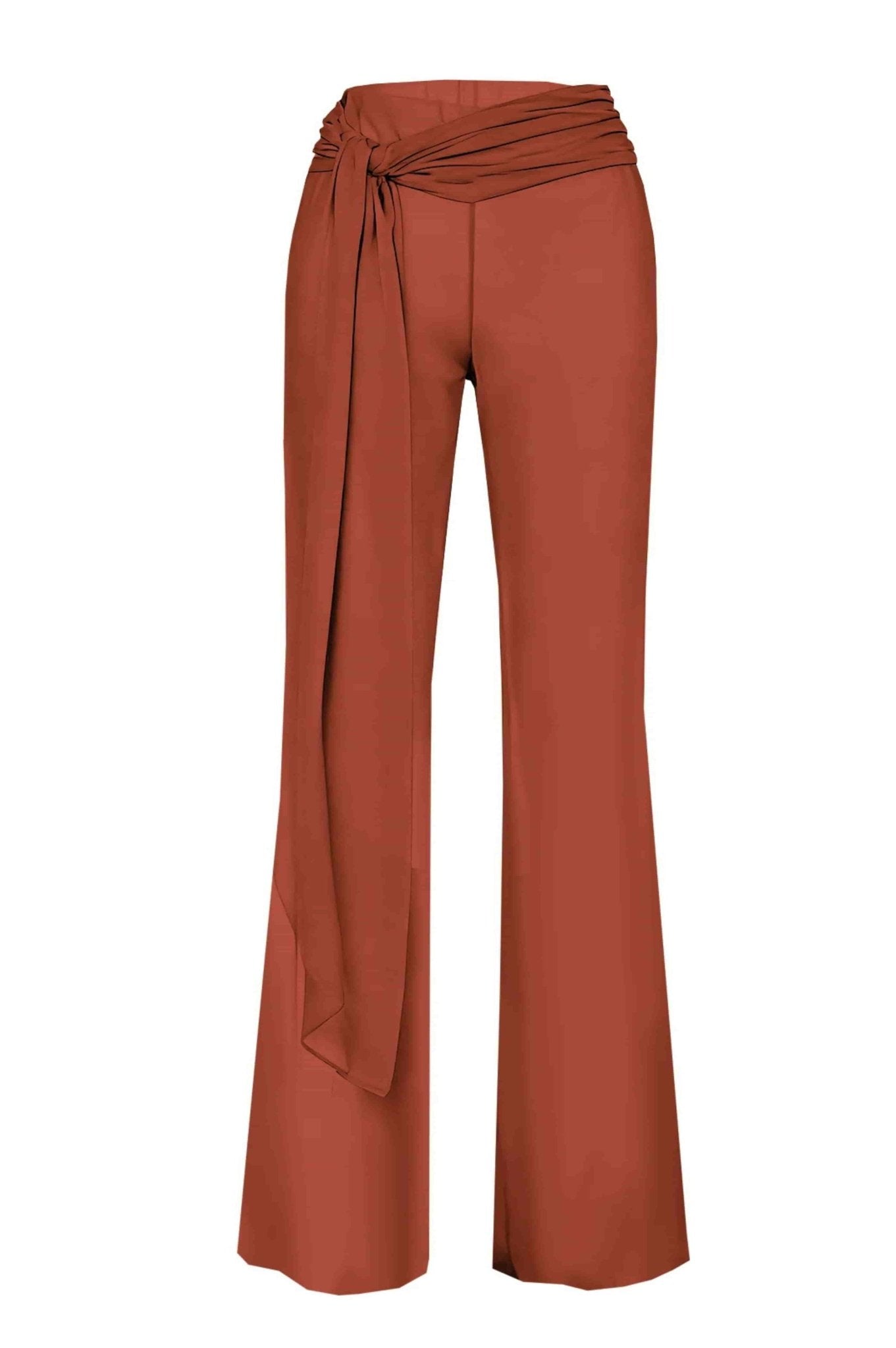 Conjunto con Adorno en Argolla y Pantalón Palazzo Cruzado Ref. 0595 - Marea Bella Swimwear