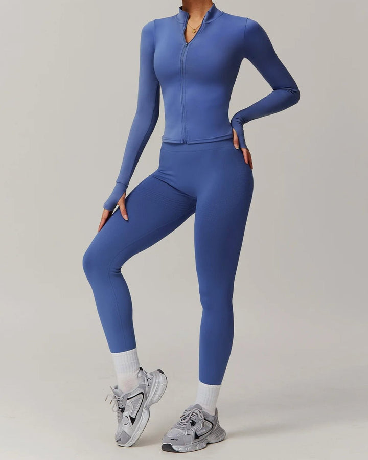 Conjunto Deportivo con Campera de Manga Larga y Calza Ref. 1062 - Marea Bella Swimwear