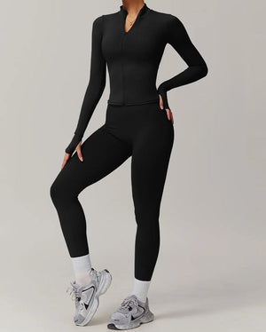 Conjunto Deportivo con Campera de Manga Larga y Calza Ref. 1062 - Marea Bella Swimwear