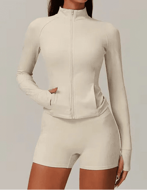 Conjunto Deportivo con Campera de Manga Larga y Short Ref. 1055 - Marea Bella Swimwear