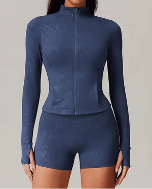 Conjunto Deportivo con Campera de Manga Larga y Short Ref. 1055 - Marea Bella Swimwear
