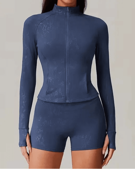 Conjunto Deportivo con Campera de Manga Larga y Short Ref. 1055 - Marea Bella Swimwear