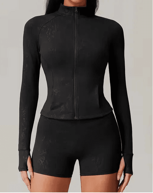 Conjunto Deportivo con Campera de Manga Larga y Short Ref. 1055 - Marea Bella Swimwear