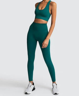 Conjunto Deportivo con Top de Tirantes Anchos y Calza Ref. 1032 - Marea Bella Swimwear