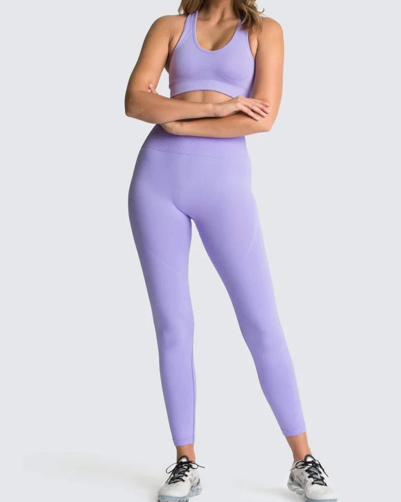 Conjunto Deportivo con Top de Tirantes Anchos y Calza Ref. 1032 - Marea Bella Swimwear