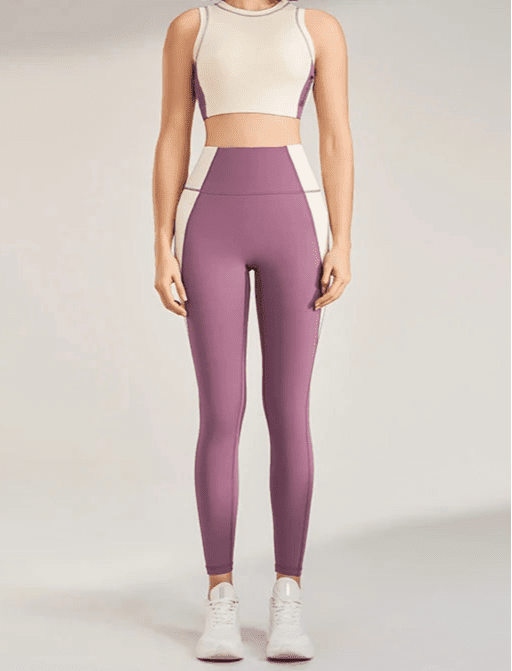 Conjunto Deportivo con Top Halter y Calza Ref. 1038 - Marea Bella Swimwear
