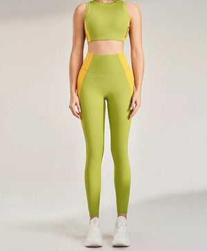 Conjunto Deportivo con Top Halter y Calza Ref. 1038 - Marea Bella Swimwear