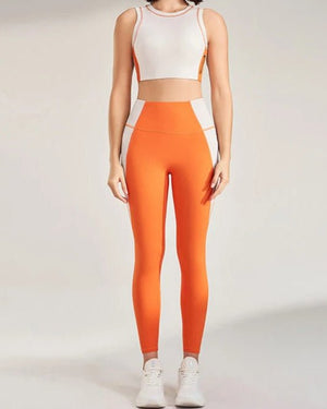 Conjunto Deportivo con Top Halter y Calza Ref. 1038 - Marea Bella Swimwear