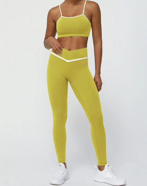 Conjunto Deportivo Top de Breteles Finos y Calza Ref. 1046 - Marea Bella Swimwear