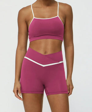 Conjunto Deportivo Top de Breteles Finos y Short Ref. 1047 - Marea Bella Swimwear