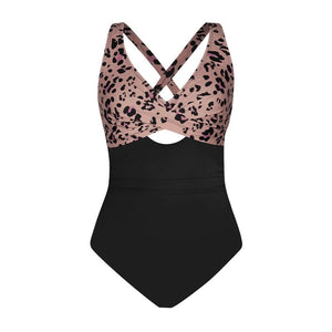 Enteriza Animal Print con Recorte Frontal Ref. 0470 - Marea Bella Swimwear