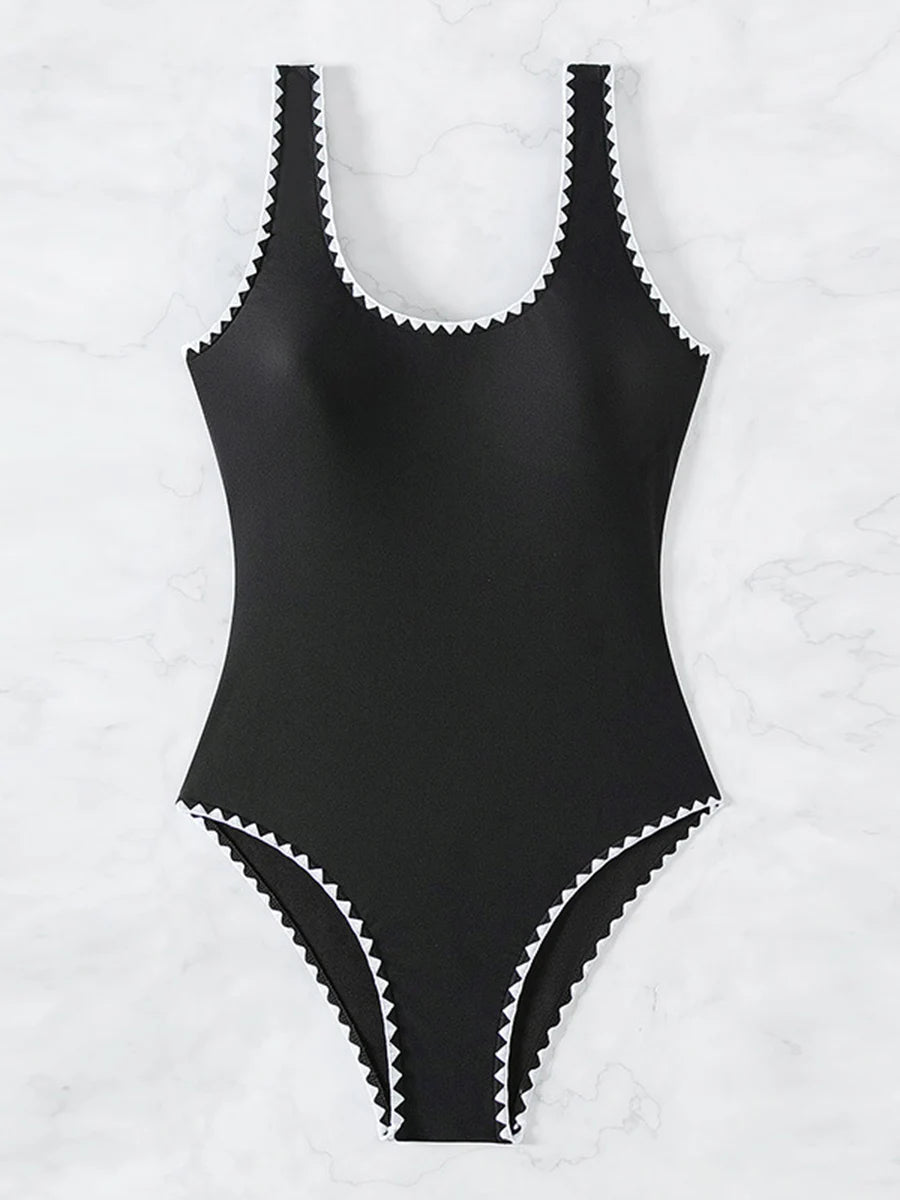 Enteriza Bicolor con Espalda Abierta Ref. 0475 - Marea Bella Swimwear