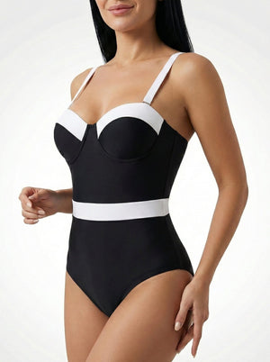 Enteriza con Breteles Regulables y Escote Corazón Ref. 0779 - Marea Bella Swimwear