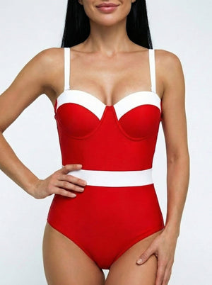 Enteriza con Breteles Regulables y Escote Corazón Ref. 0779 - Marea Bella Swimwear