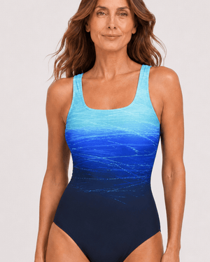 Enteriza con Tirantes Anchos y Estampa Degradé Ref. 0456 - Marea Bella Swimwear
