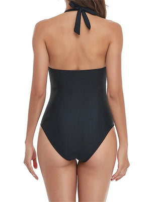 Enteriza con Tirantes de Lazo y Detalles Fruncidos Ref. 0461 - Marea Bella Swimwear