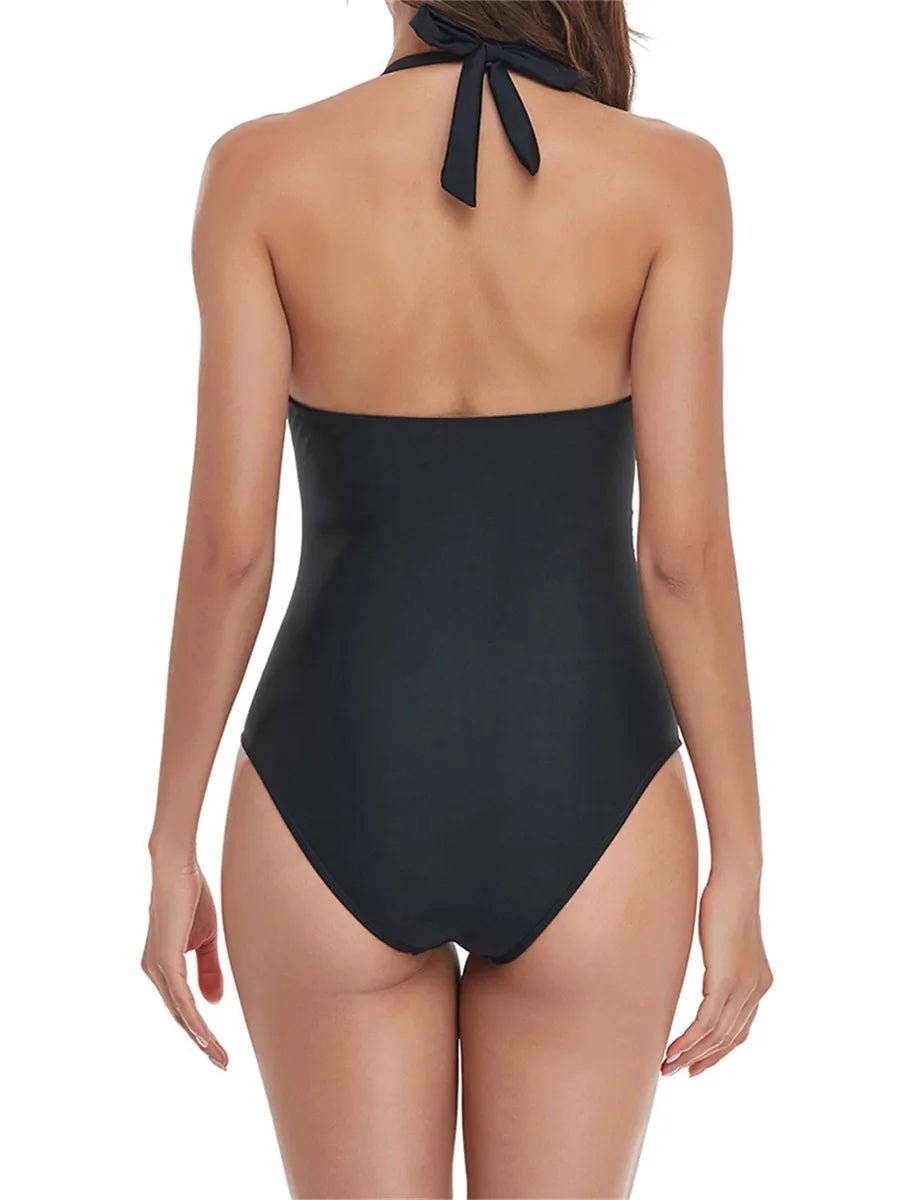 Enteriza con Tirantes de Lazo y Detalles Fruncidos Ref. 0461 - Marea Bella Swimwear