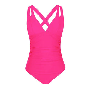 Enteriza con Tirantes Dobles y Escote en V Ref. 0471 - Marea Bella Swimwear