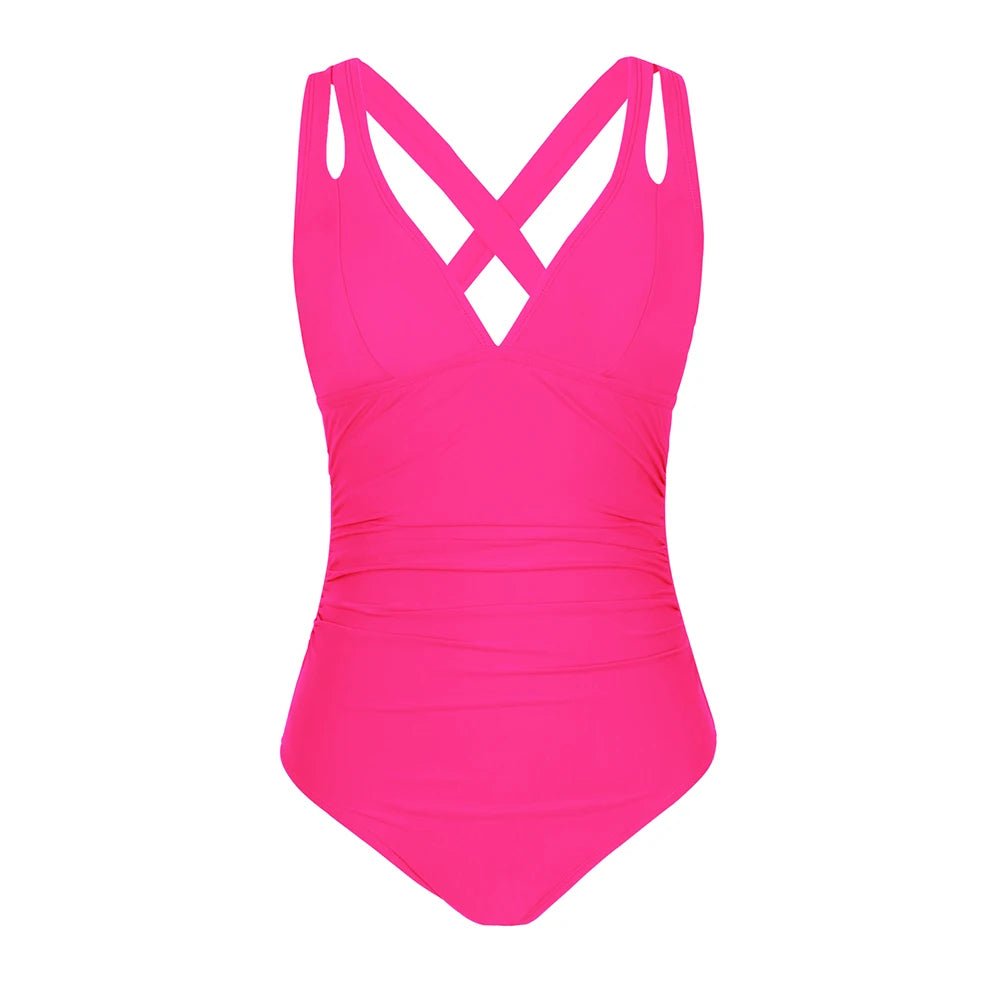 Enteriza con Tirantes Dobles y Escote en V Ref. 0471 - Marea Bella Swimwear