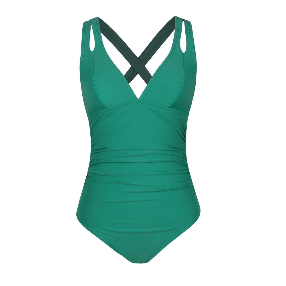 Enteriza con Tirantes Dobles y Escote en V Ref. 0471 - Marea Bella Swimwear