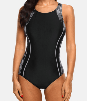 Enteriza Deportiva con Tirantes Medios y Abertura en la Espalda Ref. 0677 - Marea Bella Swimwear