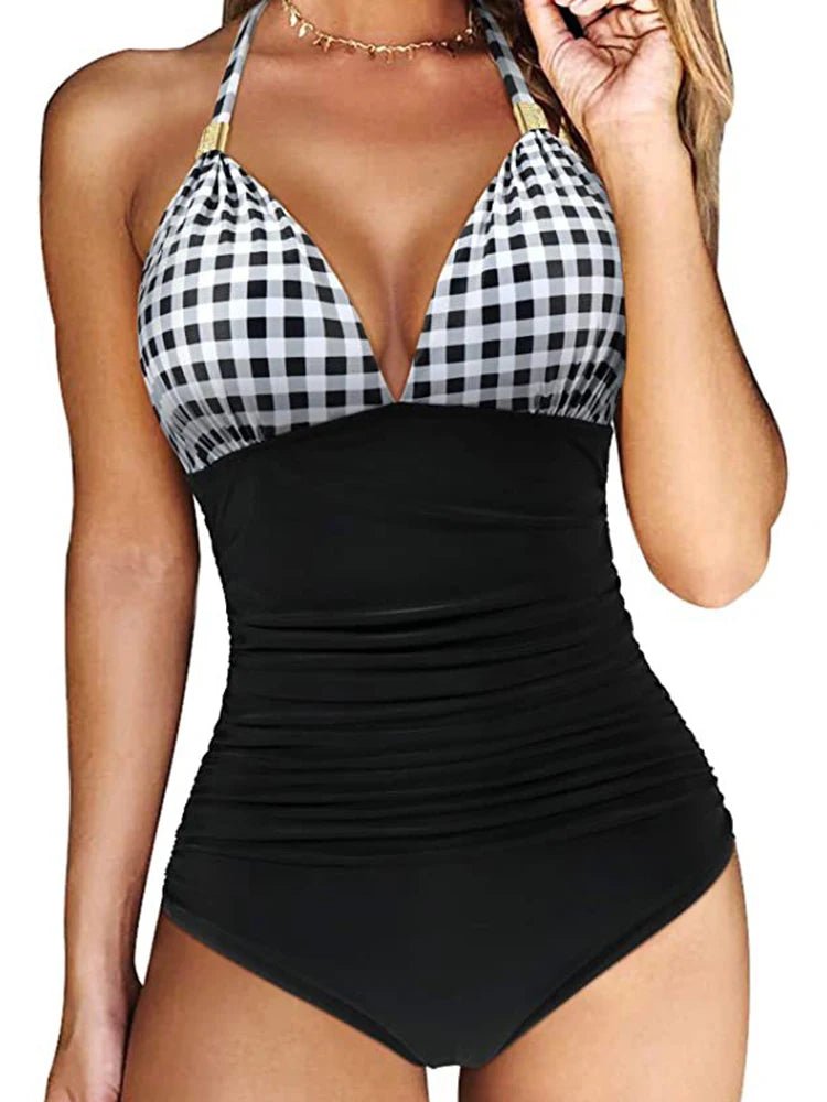 Enteriza Escote V con Drapeado Lateral Ref. 0224 - Marea Bella Swimwear