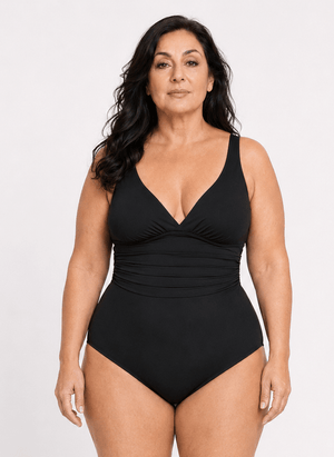 Enteriza Escote V con Espalda Cruzada y Bandas Ref. 0183 - Marea Bella Swimwear