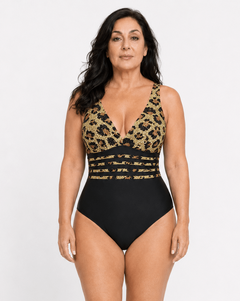 Enteriza Escote V con Espalda Cruzada y Bandas Ref. 0183 - Marea Bella Swimwear