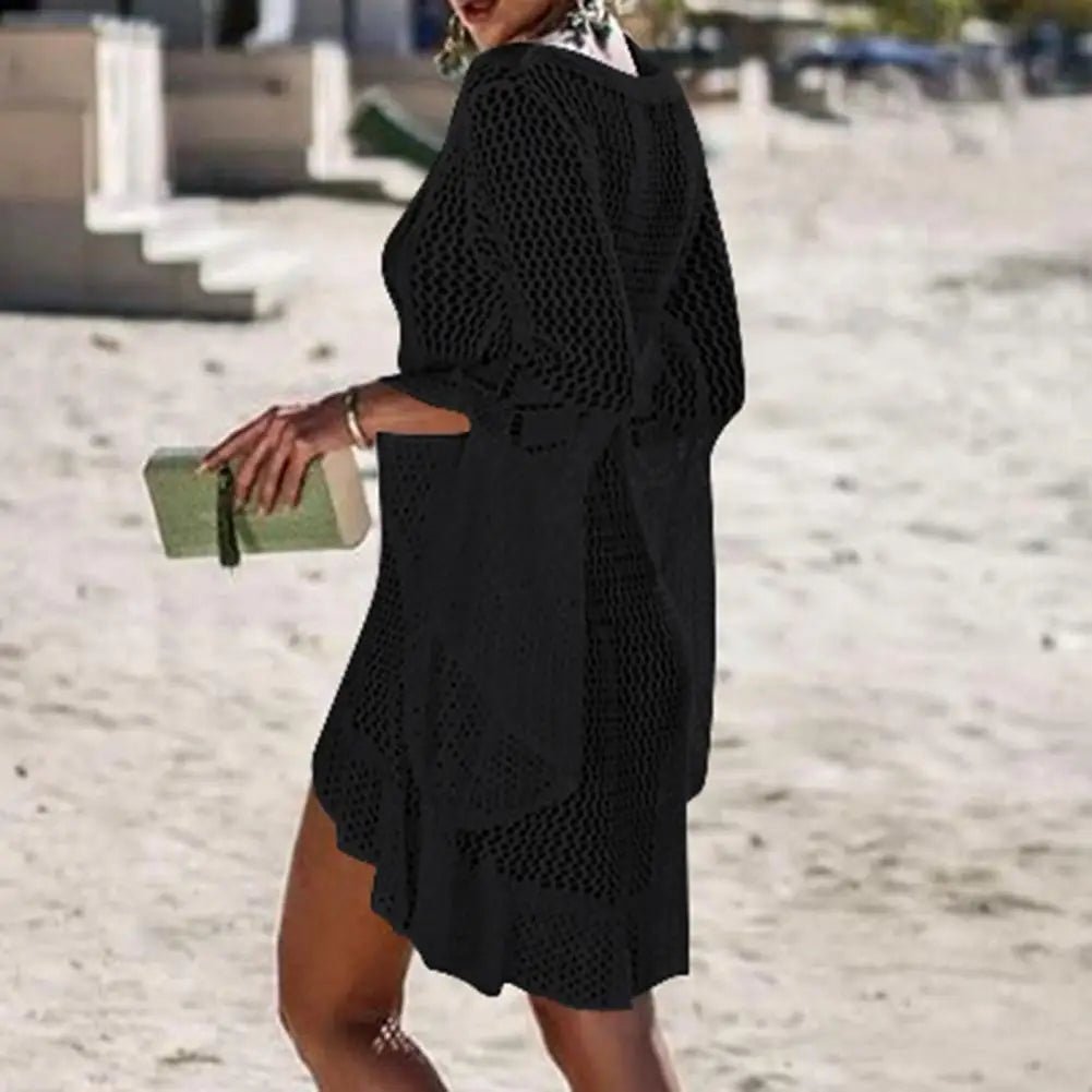 Salida de Playa de Crochet con Cordón Ajustable Ref. 0244 - Marea Bella Swimwear