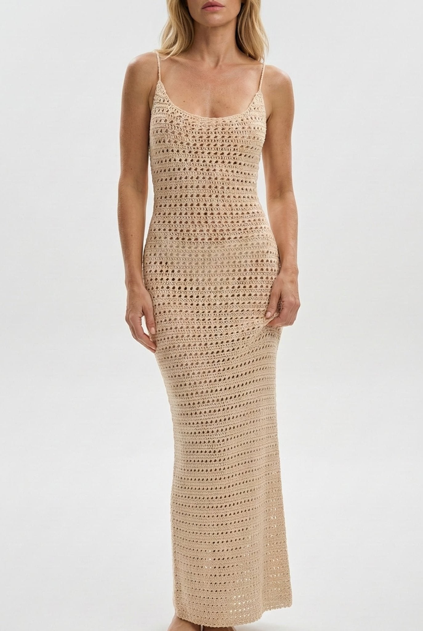 Salida de Playa en Tejido de Punto con Escote Amplio Ref. 0387 - Marea Bella Swimwear